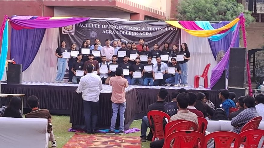 आगरा कॉलेज में ‘प्रज्ज्वलन 2026’ का तकनीकी धमाका; युवा प्रतिभाओं ने दिखाया भविष्य का विज़न