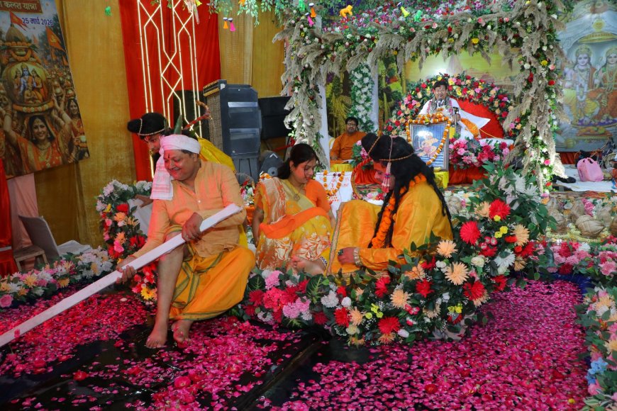 केवट की निष्कपट भक्ति और सीता हरण की करुण कथा से गूंजा कावेरी मंदिर, राम कथा में छठे दिन सजीव झांकी बनी आस्था का केंद्र