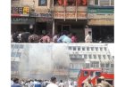 संजय प्लेस के स्काई टावर में भीषण आग, करोड़ों रुपये का सामान खाक, मचा हड़कंप