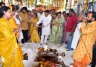 चिंताहरण गौशाला में गिर गाय के आगमन पर हवन और गौपूजन, पंचगव्य सेवा का भी शुभारंभ