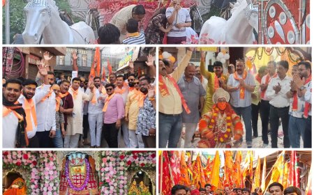 आगरा में हनुमान जन्मोत्सव की धूम, शोभायात्राएं, झांकियां, छप्पन भोग और सुंदरकांड से गूंजा शहर