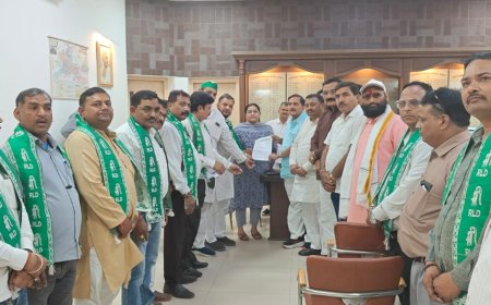 ऊंट के मुंह में जीरा’ मुआवजा नहीं चलेगा: रालोद का अल्टीमेटम- पचास हजार रुपये प्रति एकड़ दो