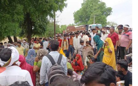 खेत जोतते-जोतते उजड़ गया घर, शमसाबाद में रोटावेटर में फंसे किसान की दर्दनाक मौत, सड़क पर उतरे ग्रामीण