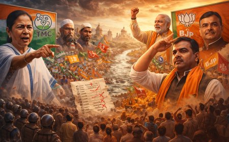 बंगाल का सत्ता संग्राम: टीएमसी-भाजपा के बीच नैरेटिव, सामाजिक समीकरण और वोट संरचना की निर्णायक जंग