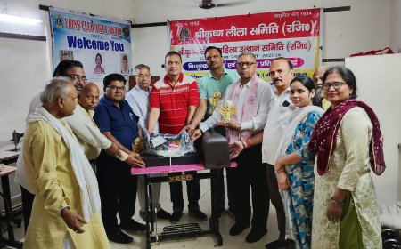 लायंस आकाश ने महिला उत्थान केंद्र को दी सिलाई मशीन, नए कोर्स शुरू करने की तैयारी