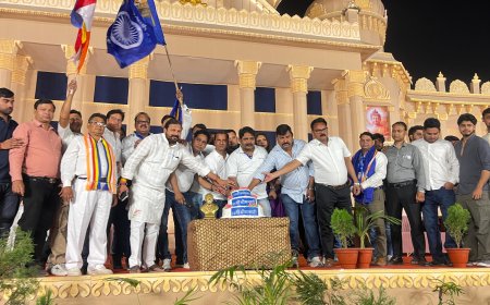 भीमनगरी में जोश का माहौल: 31 किलोग्राम के केक के साथ गूंजा ‘जय भीम’, कल डिप्टी सीएम केशव प्रसाद मौर्य और थाईलैंड के भंते करेंगे उद्घाटन, रालोद ने भी किया बाबा साहब को नमन