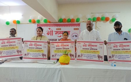 अक्षत कलश यात्रा का आगरा में स्वागत, गाय को राष्ट्रमाता का दर्जा दिलाने के लिए 27 अप्रैल को देशव्यापी आंदोलन