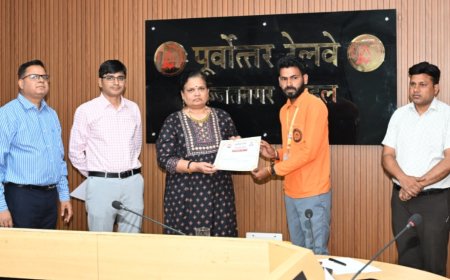 रेल सुरक्षा के सिपाहियों का सम्मान: इज्जतनगर मंडल में 9 कर्मियों को मिला ‘कार्यकुशलता’ का गौरव