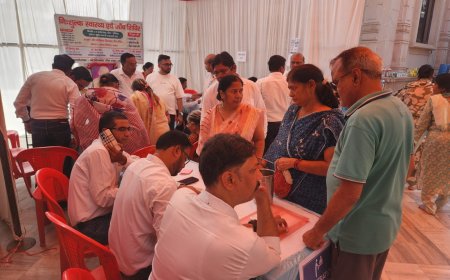 आगरा में जैन महासमिति के स्वास्थ्य शिविर में 125 मरीजों को मिला मुफ्त इलाज