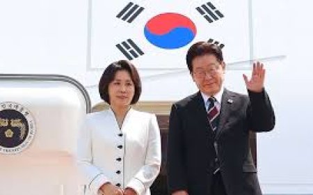 दक्षिण कोरिया के राष्ट्रपति पहुंचे भारत,  कल पीएम मोदी के साथ करेंगे बैठक,   ऊर्जा संकट पर होगी चर्चा