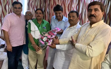 रालोद की रेल आगरा से पूर्वांचल तक दौड़ाऊंगा- अशोक यादव, रालोद नेताओं ने किया स्वागत