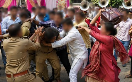 शाहजहांपुर में शादी में बैंड वाले को पैसे नहीं दिए, शिकायत पर पहुंची पुलिस टीम पर भी बरातियों का हमला, महिला समेत पांच गिरफ्तार