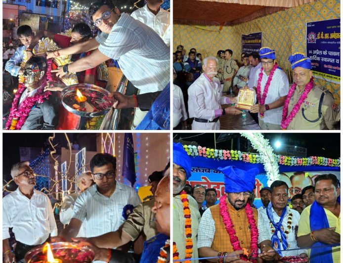 आगरा में बाबा साहब की जयंती पर भव्य शोभायात्रा, शहर हुआ नीला, श्रद्धा और उत्साह का अद्भुत संगम