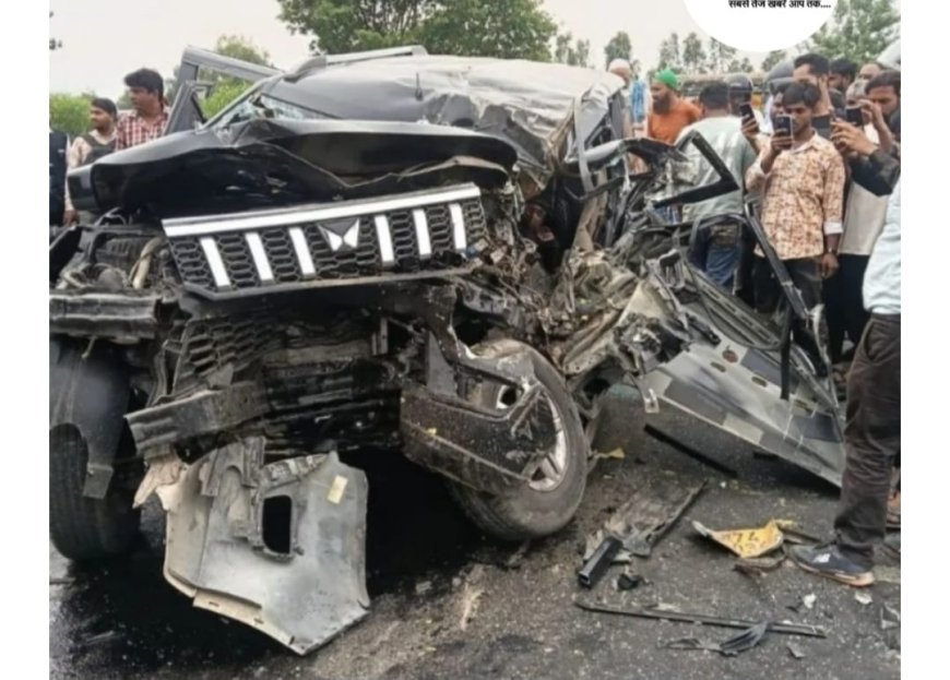 बरेली में तेज रफ्तार का कहर: बाइक को चपेट में लेते हुए खड़े टैंकर में जा घुसी बोलेरो, पांच लोगों की मौके पर दर्दनाक मौत