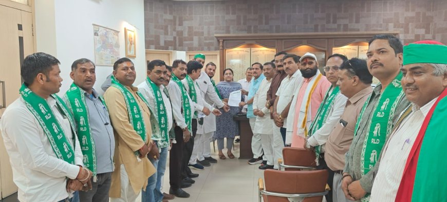 ऊंट के मुंह में जीरा’ मुआवजा नहीं चलेगा: रालोद का अल्टीमेटम- पचास हजार रुपये प्रति एकड़ दो