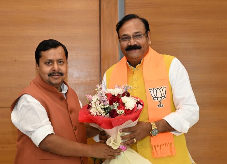 भाजपा के स्थापना दिवस पर किसान मोर्चा अध्यक्ष राज कुमार चाहर ने राष्ट्रीय अध्यक्ष नितिन नवीन से की मुलाकात, चुनाव पर चर्चा