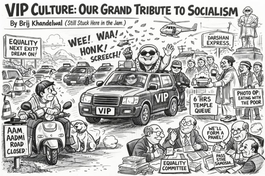 वीआईपी संस्कृतिः लोकतंत्र में ‘खास’ बनाम ‘आम’ की खाई, सायरन के शोर में दबती समानता और सड़क पर रुकता आम आदमी का सम्मान
