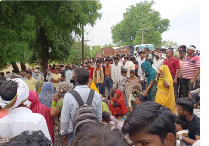 खेत जोतते-जोतते उजड़ गया घर, शमसाबाद में रोटावेटर में फंसे किसान की दर्दनाक मौत, सड़क पर उतरे ग्रामीण