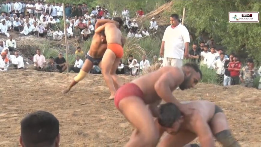 फतेहपुर सीकरी के डाबर गांव में दंगलः हजारों दर्शकों की मौजूदगी में दमदार दांव-पेंच, 41 हजार की कुश्ती मथुरा के अंकित पहलवान ने बिना लड़े ही जीत ली