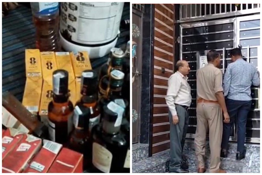 ब्रांडेड बोतल, अंदर सस्ती शराब, आगरा में फर्जी शराब फैक्ट्री पर आबकारी-पुलिस का छापा