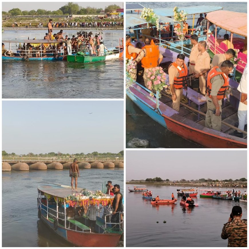 वृंदावन स्टीमर हादसा: छह घंटे बाद भी जारी रेस्क्यू, 27 में से 12 बचाए गये जबकि दस शव बरामद हो चुके, पांच की तलाश अभी भी जारी