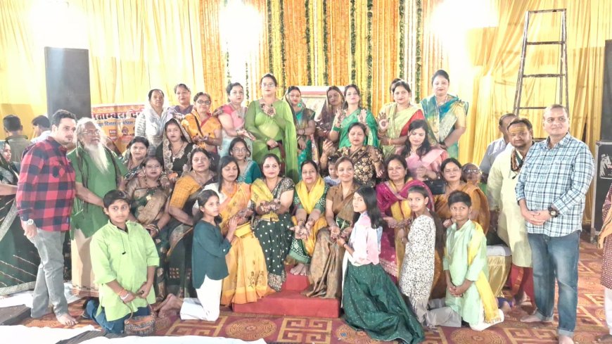 मेहंदी की महक, भजनों की गूंज: आगरा में मां पीतांबरा के प्राकट्य दिवस पर उमड़ा आस्था का सैलाब