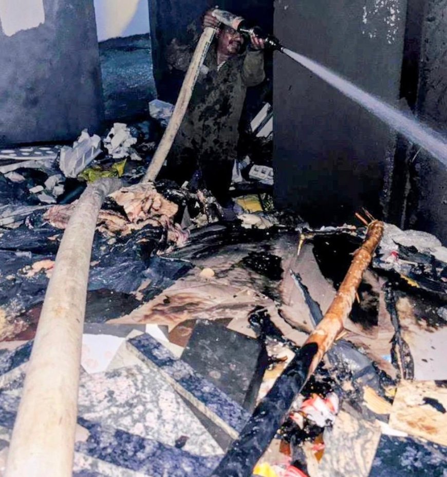 शाम ढलते ही दयालबाग की हाईराइज में दहशत का मंजर, फ्लैट में आग, मची अफरा-तफरी