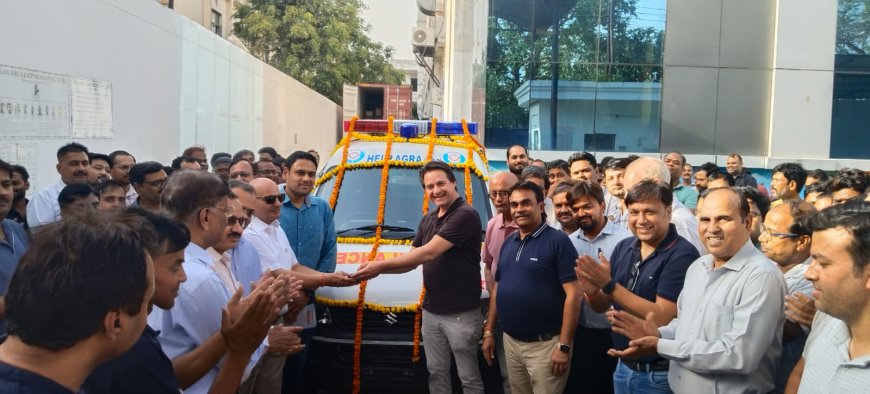 दान में मिली आधुनिक ईको एम्बुलेंस, हेल्प आगरा का बेड़ा और हुआ मजबूत