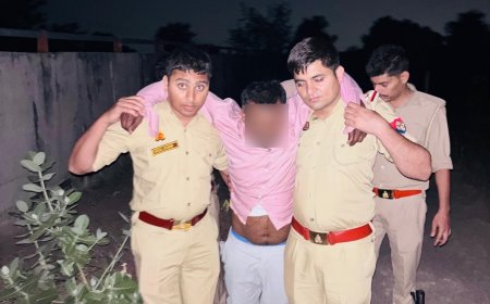 आगरा के मलपुरा क्षेत्र में बदमाश श्रवण उर्फ राजू उर्फ बिहारी के साथ पुलिस की मुठभेड़, पैर में लगी गोली, तमंचा और चोरी की नकदी बरामद