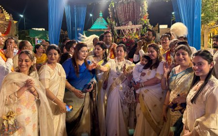 वरद वल्लभा महागणपति के जयघोष से गूंजा आगरा, दक्षिण भारतीय वैदिक परंपरा और भव्य पालकी यात्रा ने मोहा मन