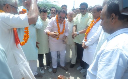कमला नगर में बनेगा भव्य महाराजा अग्रसेन द्वार, केंद्रीय मंत्री एसपी सिंह बघेल ने किया शिलान्यास