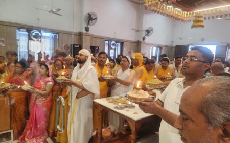 आगरा में श्रद्धा और भक्ति के साथ मनाया गया त्रि-कल्याणक महोत्सव, 108 किलो लाडू अर्पित