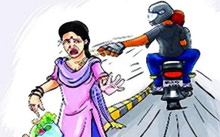 न्यू आगरा थाने के पास महिला से चेन स्नैचिंग, दयालबाग रोड पर फल खरीद रही महिला को बनाया निशाना