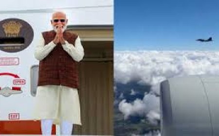स्वीडन पहुंचे PM मोदी, एयरपोर्ट पर जोरदार स्वागत, हवा में स्वीडिश लड़ाकू विमानों ने किया 'सलाम'