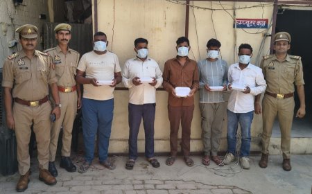 आगरा में वाहन चोर गैंग का भंडाफोड़, बाइक काटकर बेचते थे पार्ट्स, 5 गिरफ्तार