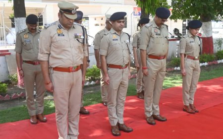 वफादार साथी ट्रैकर डॉग फैंग को अंतिम सलाम, बरेली पुलिस लाइन में भावुक विदाई