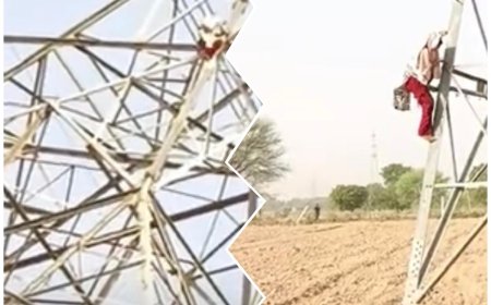 प्रेमी से शादी की जिद में हाईटेंशन टावर पर चढ़ी युवती, दो घंटे तक चला हाईवोल्टेज ड्रामा