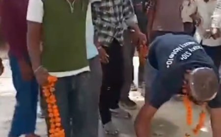 आगरा के यमुना पार क्षेत्र में लगे कॊकरोच जनता पार्टी जिंदाबाद के नारे, अधेड़ व्यक्ति कॉकरोच का रूप धारण कर मंदिर पहुंचा था