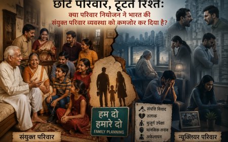 छोटे परिवारों का बड़ा अकेलापन: क्या परिवार नियोजन ने भारत की संयुक्त परिवार व्यवस्था को कमजोर कर दिया है?