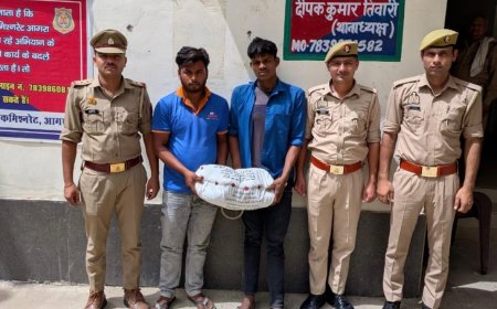 24 घंटे में खुला अग्रवन यूनिवर्सिटी चोरी कांड, बमरौली कटारा पुलिस ने दो शातिर चोर दबोचे