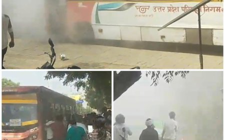चलती रोडवेज बस बनी ‘धुएं का गुबार’, यात्रियों में मची चीख-पुकार, ग्रामीणों ने शीशे तोड़कर बचाई जान
