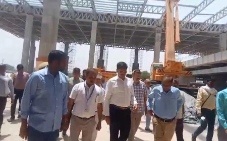 आगरा एयरपोर्ट परियोजना ने पकड़ी रफ्तार, दो-तिहाई काम पूरा, डीएम ने किया निरीक्षण