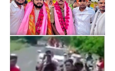 खाकी की ग्रैंड एंट्री, यूपी पुलिस के नए सिपाही के स्वागत में निकला रोड शो, रील्स और बाइक रैली का वीडियो वायरल