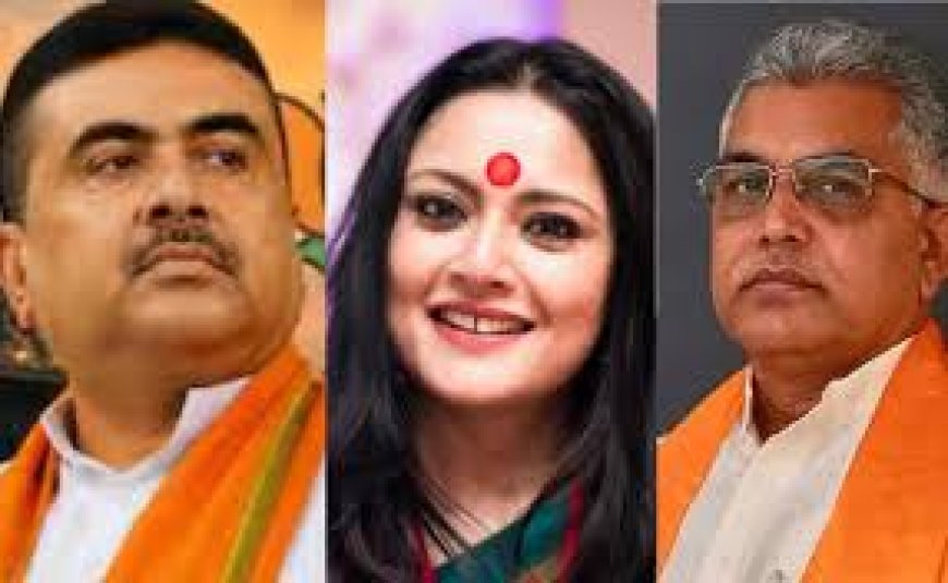 आमि शुभेंदु अधिकारी..., गवर्नर ने दिलाई शपथ,  दिलीप घोष और अग्निमित्रा पाल समेत पांच नेता बने मंत्री