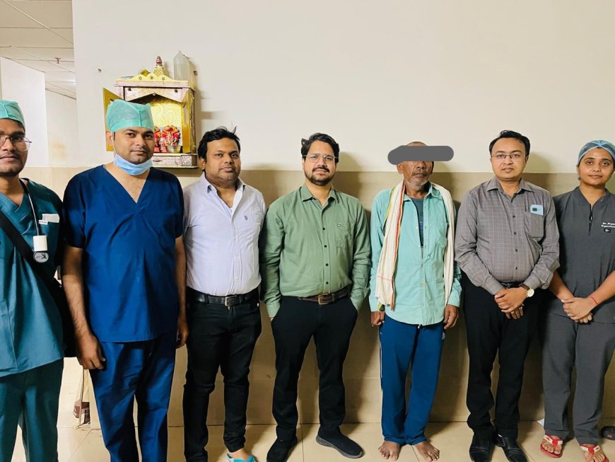 एसएन में जटिल कैंसर सर्जरी कर पेट के पीछे फैले विशाल ट्यूमर को किडनी समेत निकाला, मरीज को दी नई जिंदगी