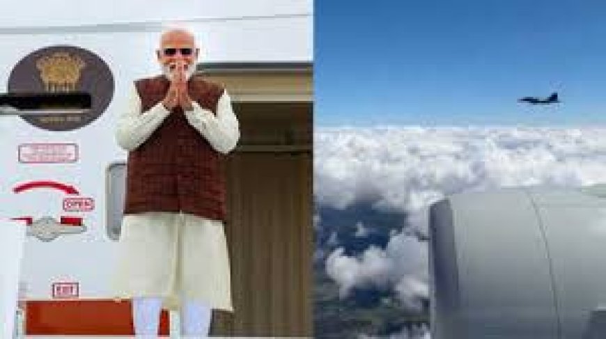 स्वीडन पहुंचे PM मोदी, एयरपोर्ट पर जोरदार स्वागत, हवा में स्वीडिश लड़ाकू विमानों ने किया 'सलाम'