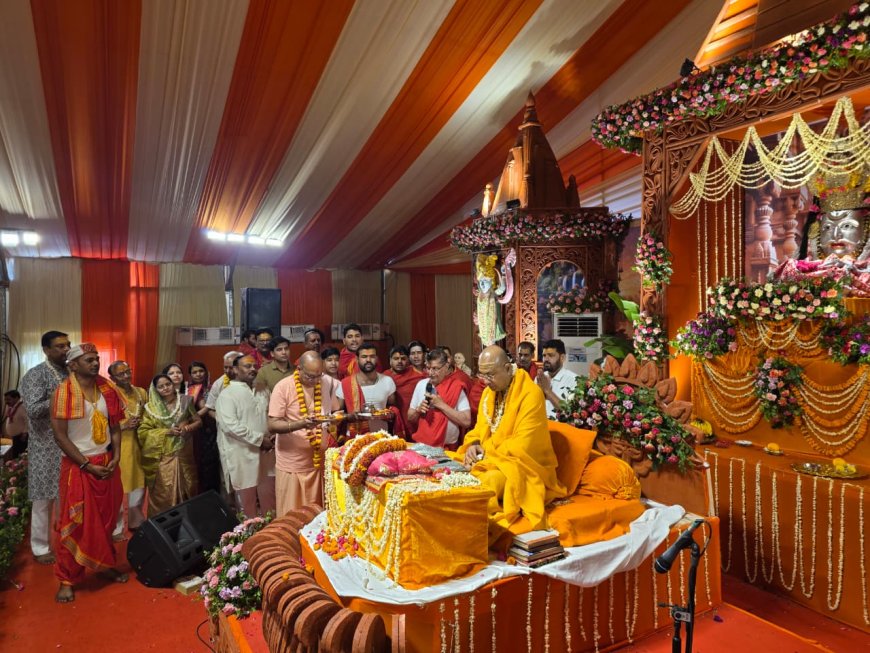 श्री मनःकामेश्वर मंदिर मठ की भागवत कथा में कुंती स्तुति–भीष्म भक्ति से गूंजा मंडप, शिवपुराण कथा में सती चरित्र–पार्वती जन्म से दांपत्य धर्म का संदेश