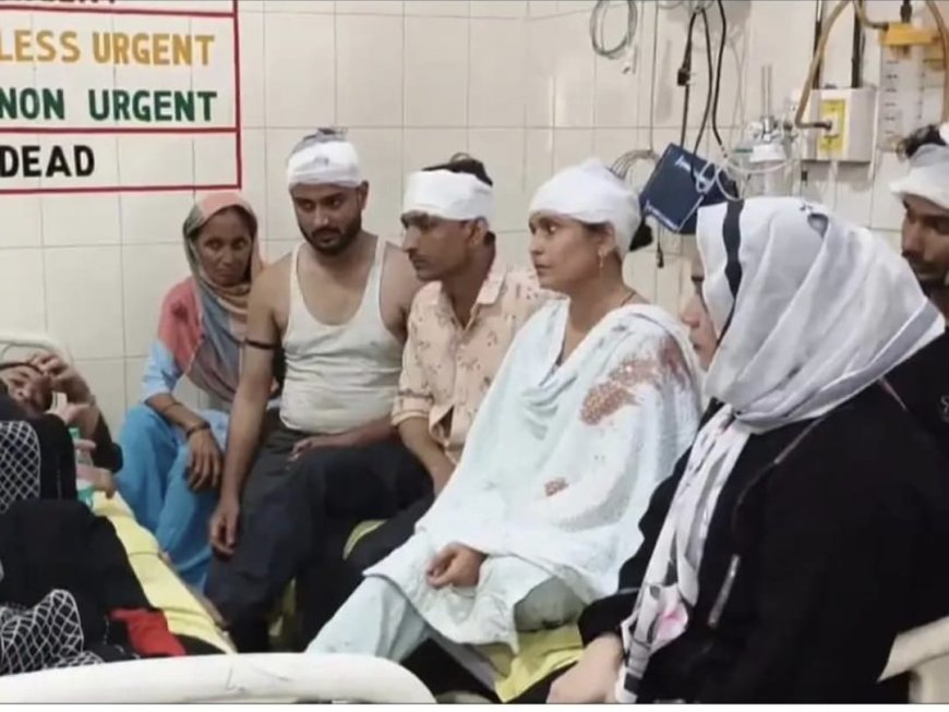 मकान के बंटवारे में बरेली में खूनी संग्राम: टॉयलेट की पाइप लाइन पर दो पक्षों में जमकर पथराव, महिलाओं समेत कई लोगों के फटे सिर