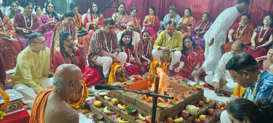 उग्रं वीरं महाविष्णुं...मंत्र से गूंजा समाधि पार्क: नृसिंह हवन और भंडारे संग सम्पन्न हुआ श्रीमद्भागवत कथा महोत्सव