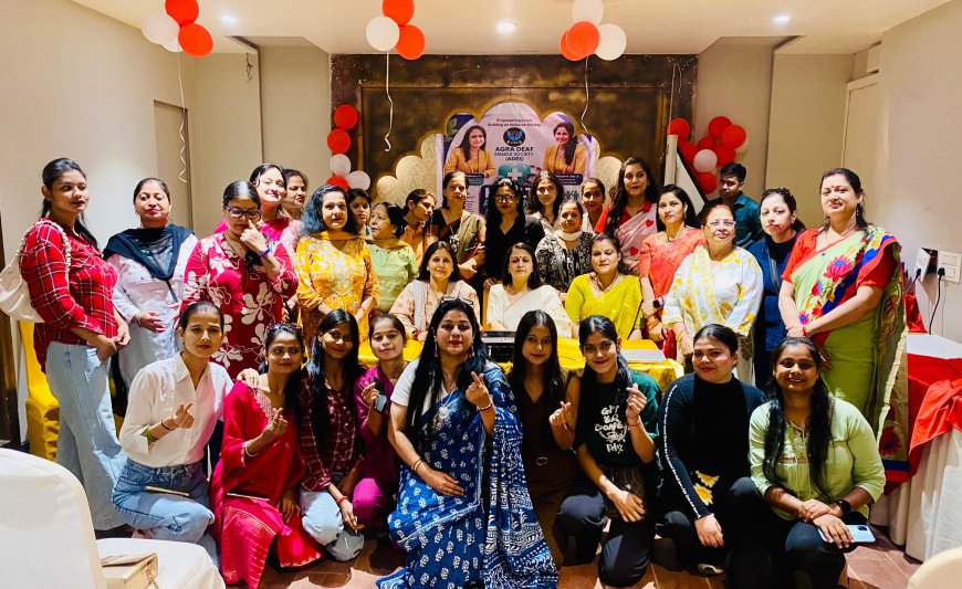 आगरा डेफ एनेबल सोसायटी के अभियान में विशेषज्ञों ने महिलाओं-पुरुषों के स्वास्थ्य और पोषण पर दी अहम जानकारी